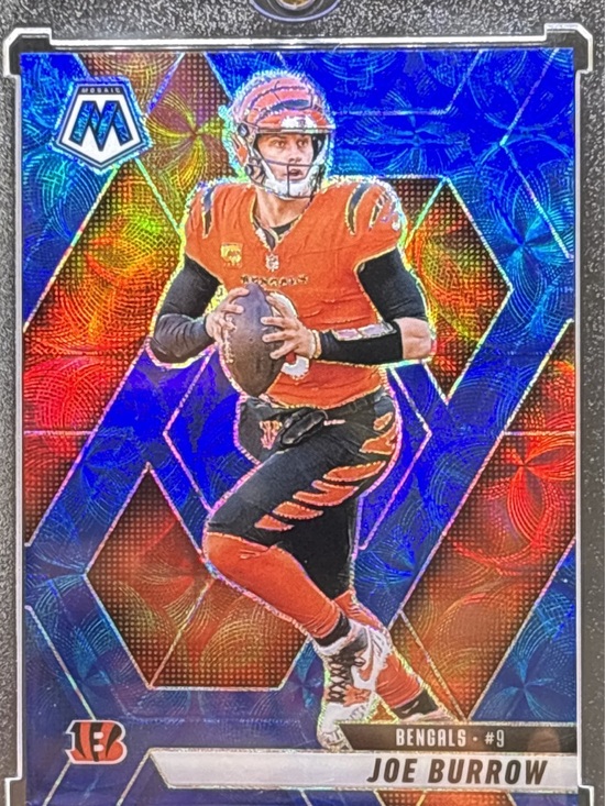 Panini Other - Panini Joe Burrow Football Trading Card - Blue Holo Mosaic